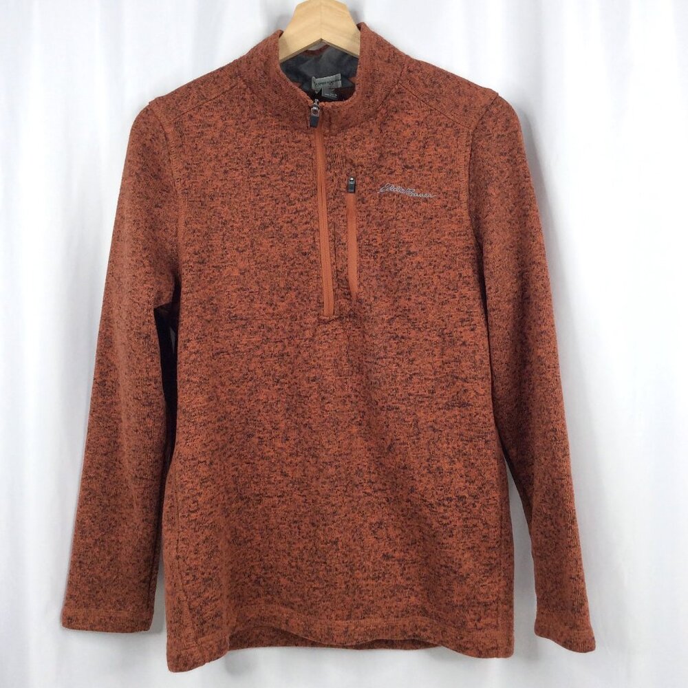 Eddie Bauer 1/4 Zip Radiator Fleece Pullover Sweatshirt Sweater Men's Size Small